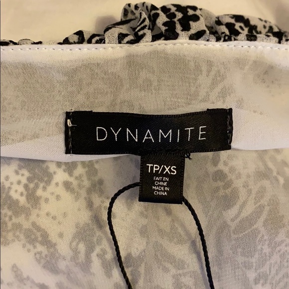 Dynamite long sleeve tie up top - Picture 3 of 4